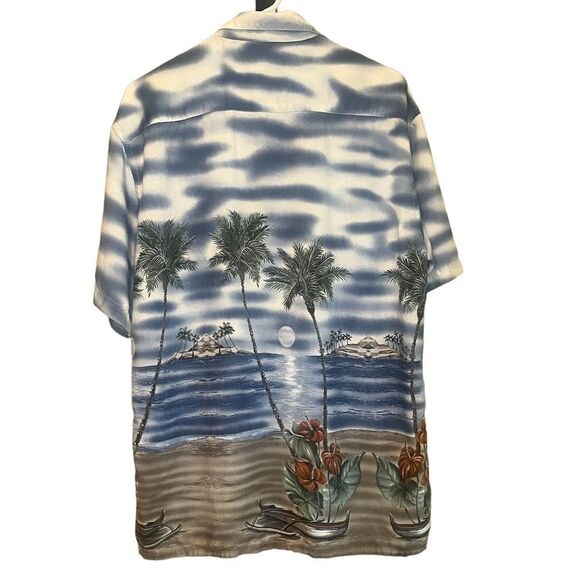 Campia Moda Mens Size M Shirt Hawaiian Palms Beach Tropical​​​​​​​ - Picture 2 of 7
